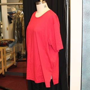 Plus size red jersey knit Tee by D & Co.